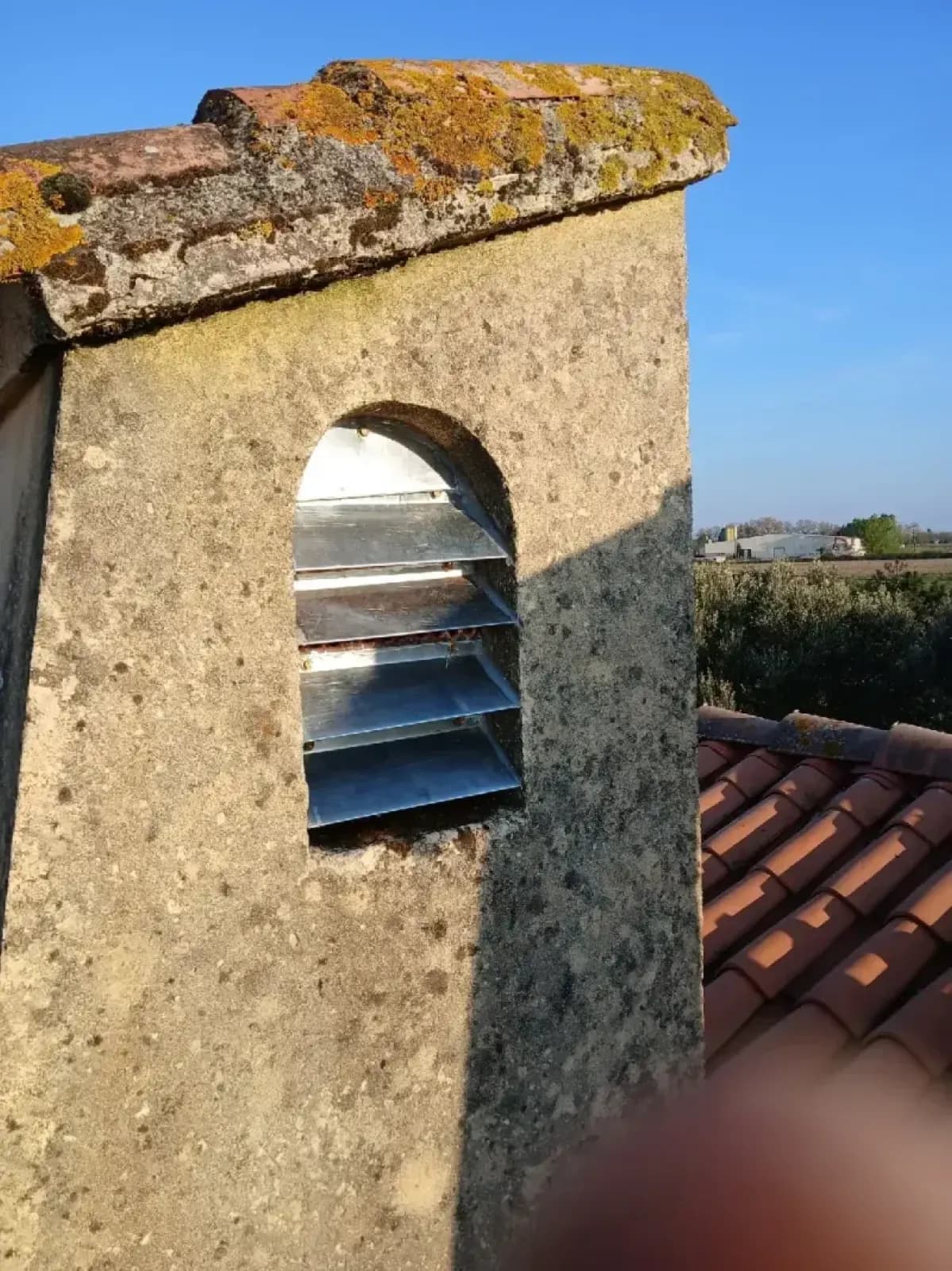 Ventilation de souche habillée de zinc